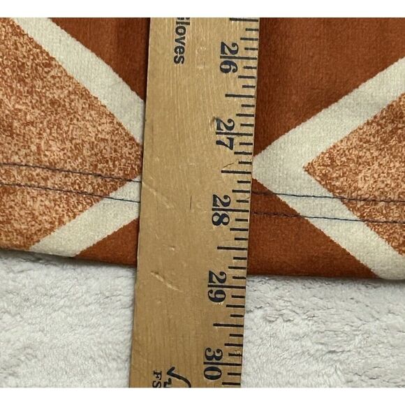 AZTEC PRINT ￼ Womens Hooded Poncho Coat Lined Horn Buttons Closure 3XL Warm - Picture 8 of 15